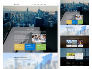 MK Global Management website design by designer zahid