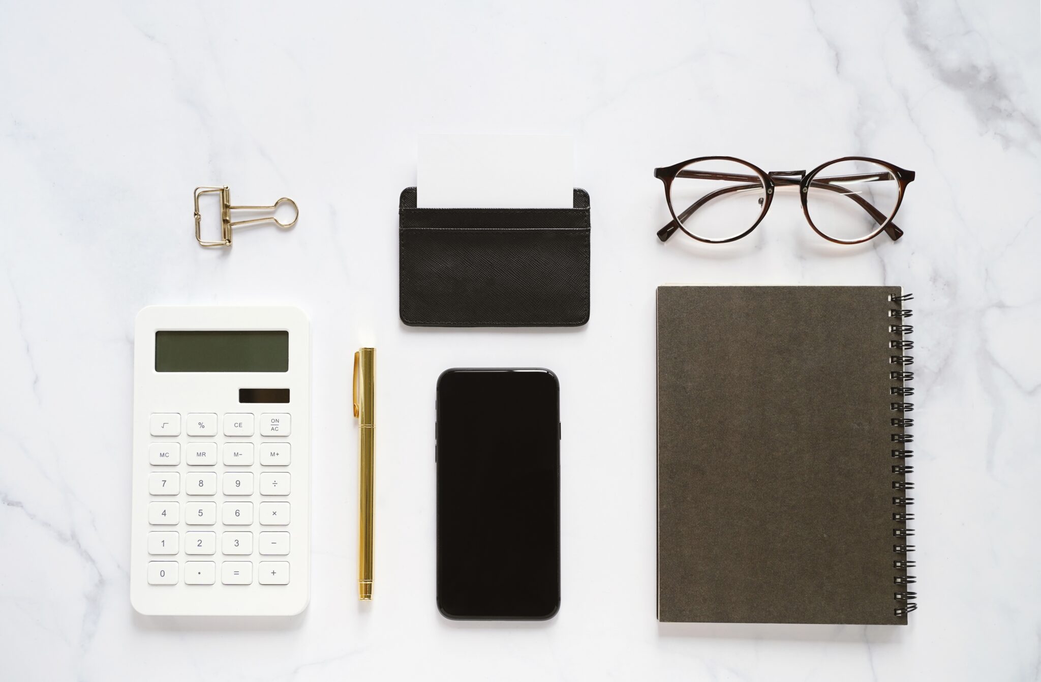 Flat lay of business branding items